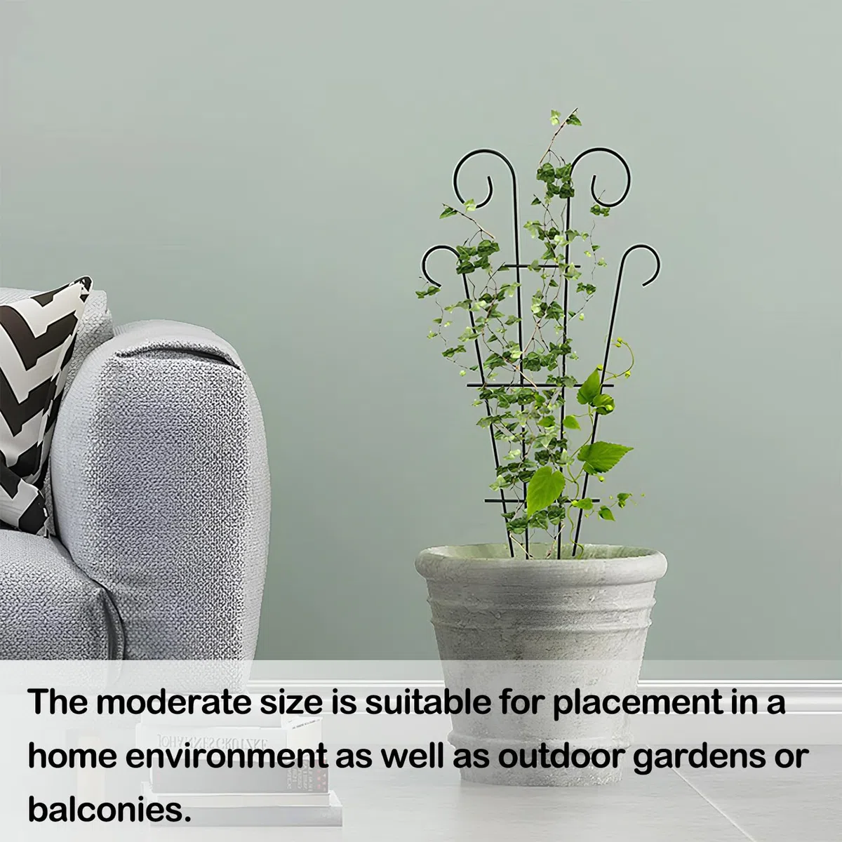3 pezzi traliccio per piante rampicanti e piante in vaso - gabbia per piante, accessori da giardino, supporto per piante antiruggine vaso da arrampicata per viti
