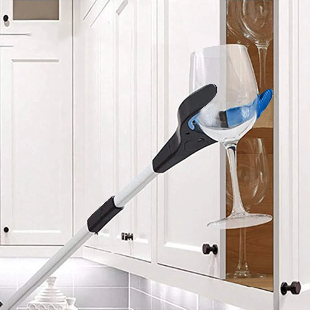Pinza telescopica, 82cm Pinza telescopica Pieghevole, Pinza Prensile,Raccoglitore di immondizia, Pinza Morsetto in Gomma