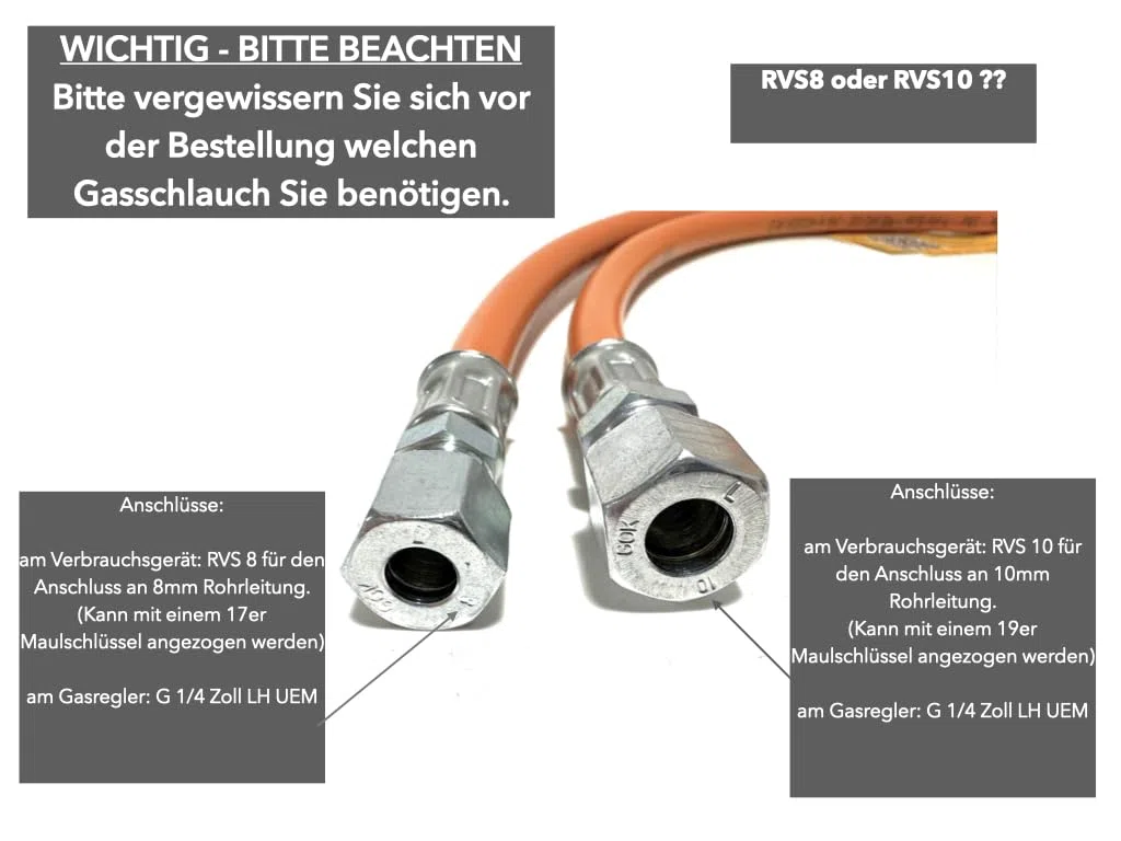 Roeder GOK - Regolatore Gas per roulotte 30 mbar 1,2 kg/h con Tubo 8 mm