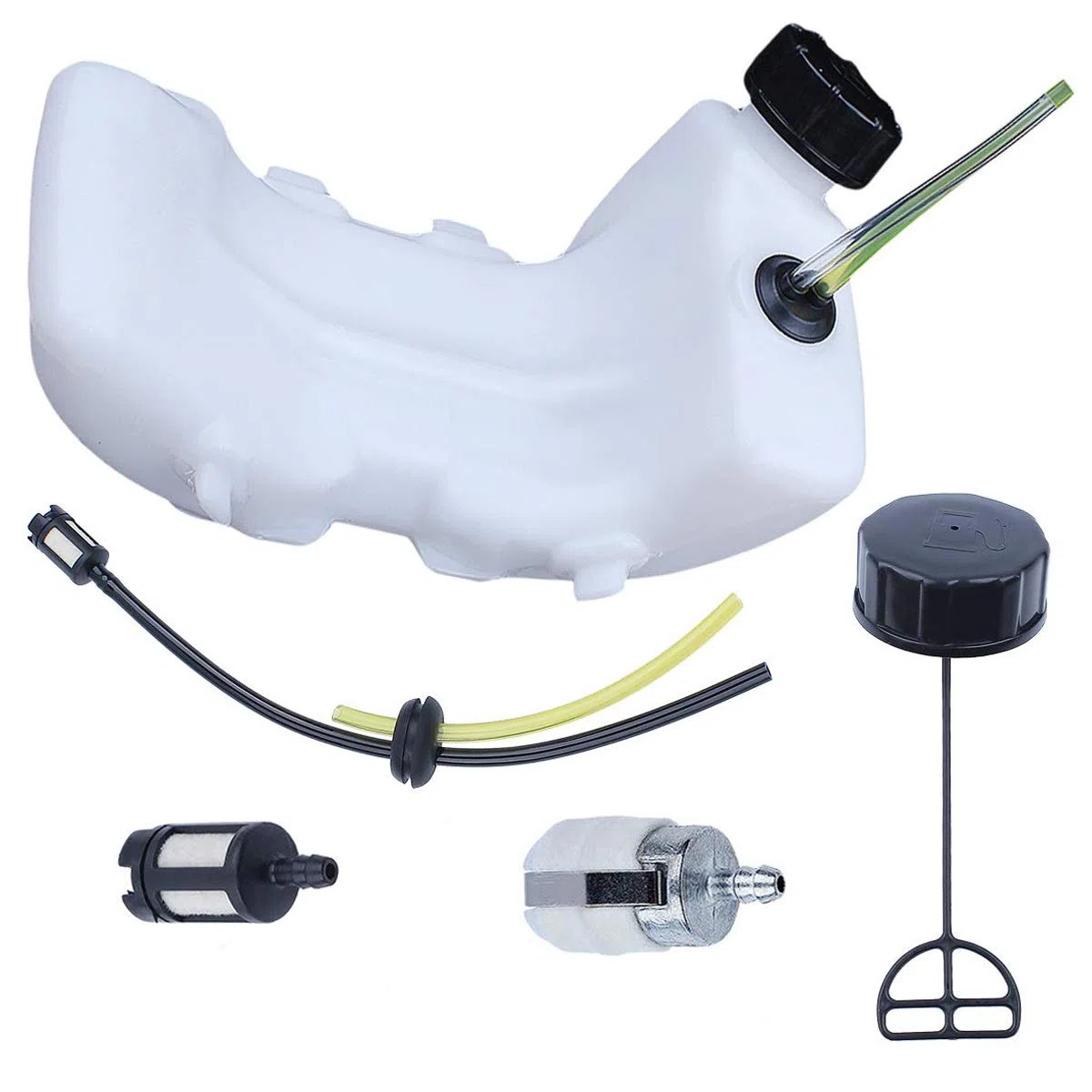 Serbatoio del carburante con tappo Linea di alimentazione Guaina del tubo flessibile per Honda GX35 GX35NT HHT35S UMK435 Decespugliatore più sottile per motore a gas a 4 tempi Motore trimmer