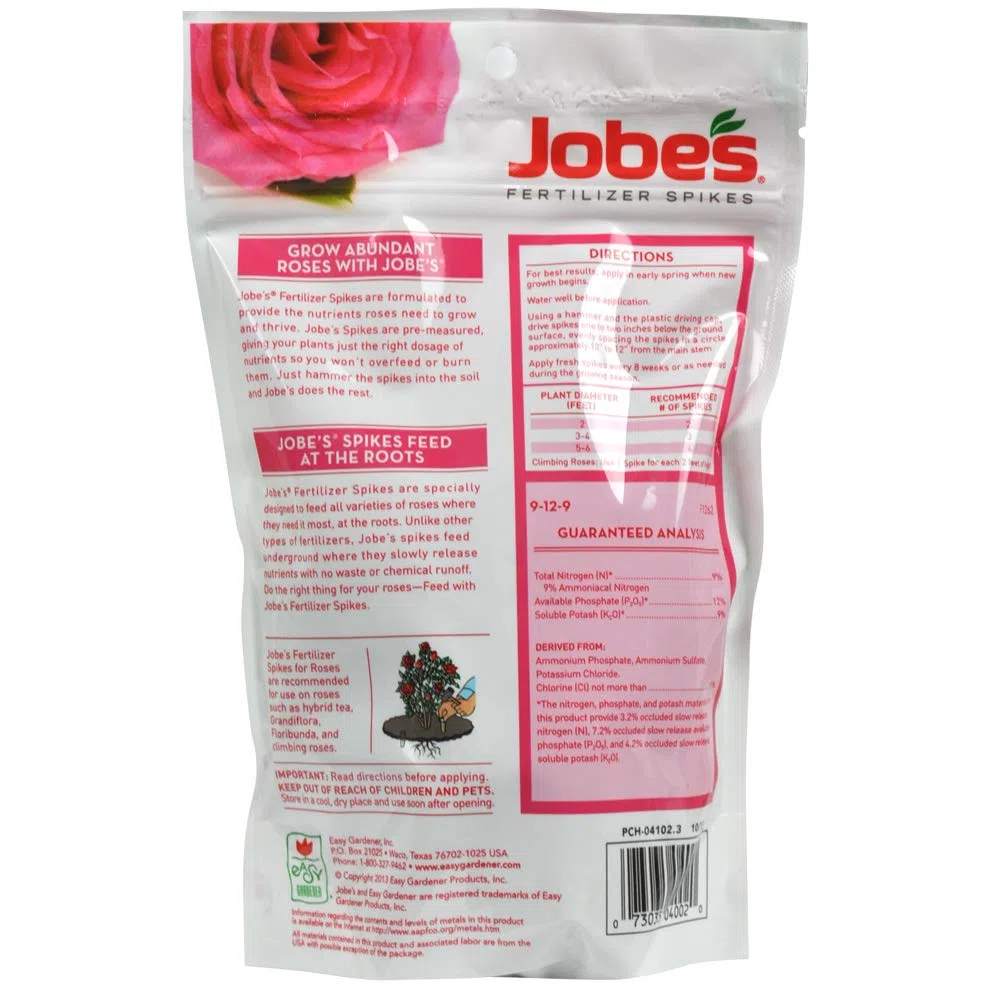 Jobes Lavori Fertilizzante Spikes per Rose