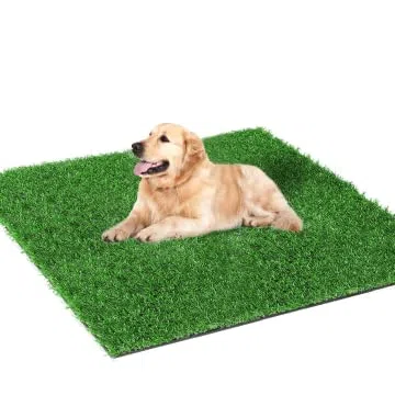 80X130CM Lettiera per cani per la casa e la toilette per cani, il balcone, l'addestramento, il prato di ricambio con erba artificiale per esterni, ideale per appartamenti e balconi