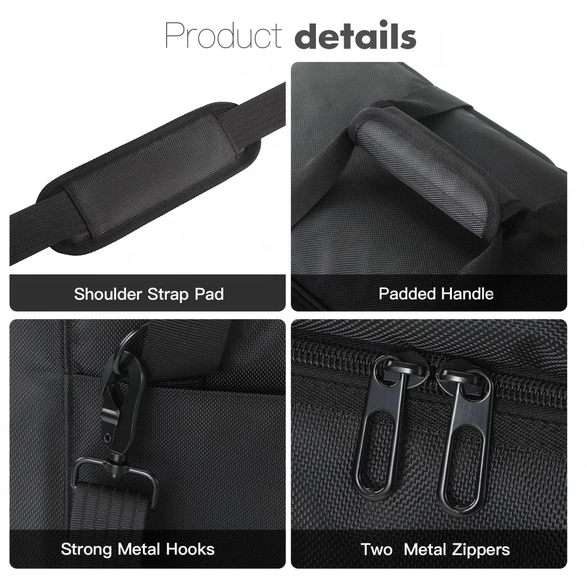 Custodia da trasporto compatibile con ECOFLOW DELTA 3 Max Plus/Delta 3 Max Power Station portatile da viaggio borsa con tasche, finestre a dissipazione del calore e accessori per tracolla