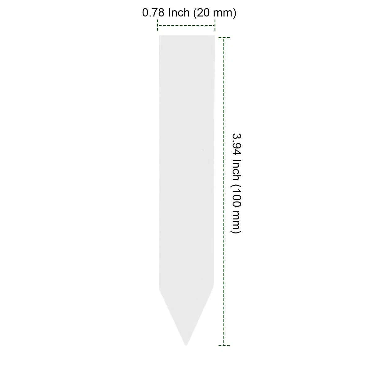 PINGEUI 1000 etichette in plastica per piante, 10 x 2 cm, bianche, impermeabili, per piante da interno ed esterno