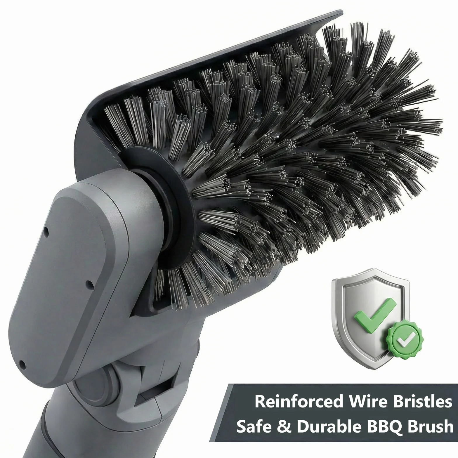 Spazzola elettrica per barbecue, set 3 in 1, senza fili, con setole in acciaio inox, ricaricabile, impermeabile, accessorio professionale per barbecue per una facile pulizia della ruggine