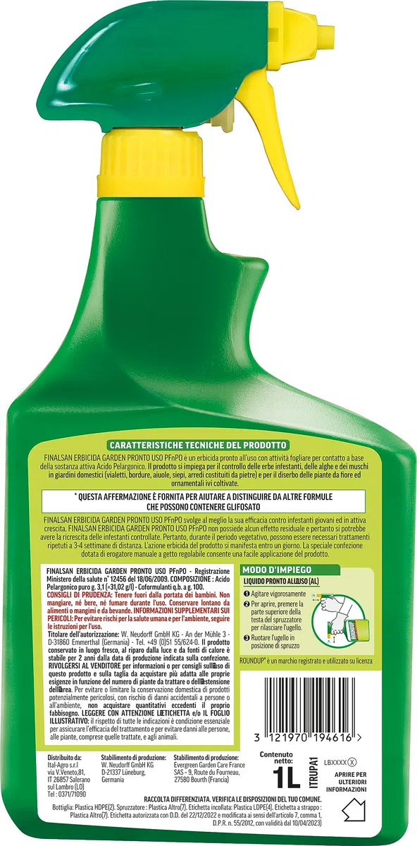 Roundup® Erbicida Giardino Totale 1L