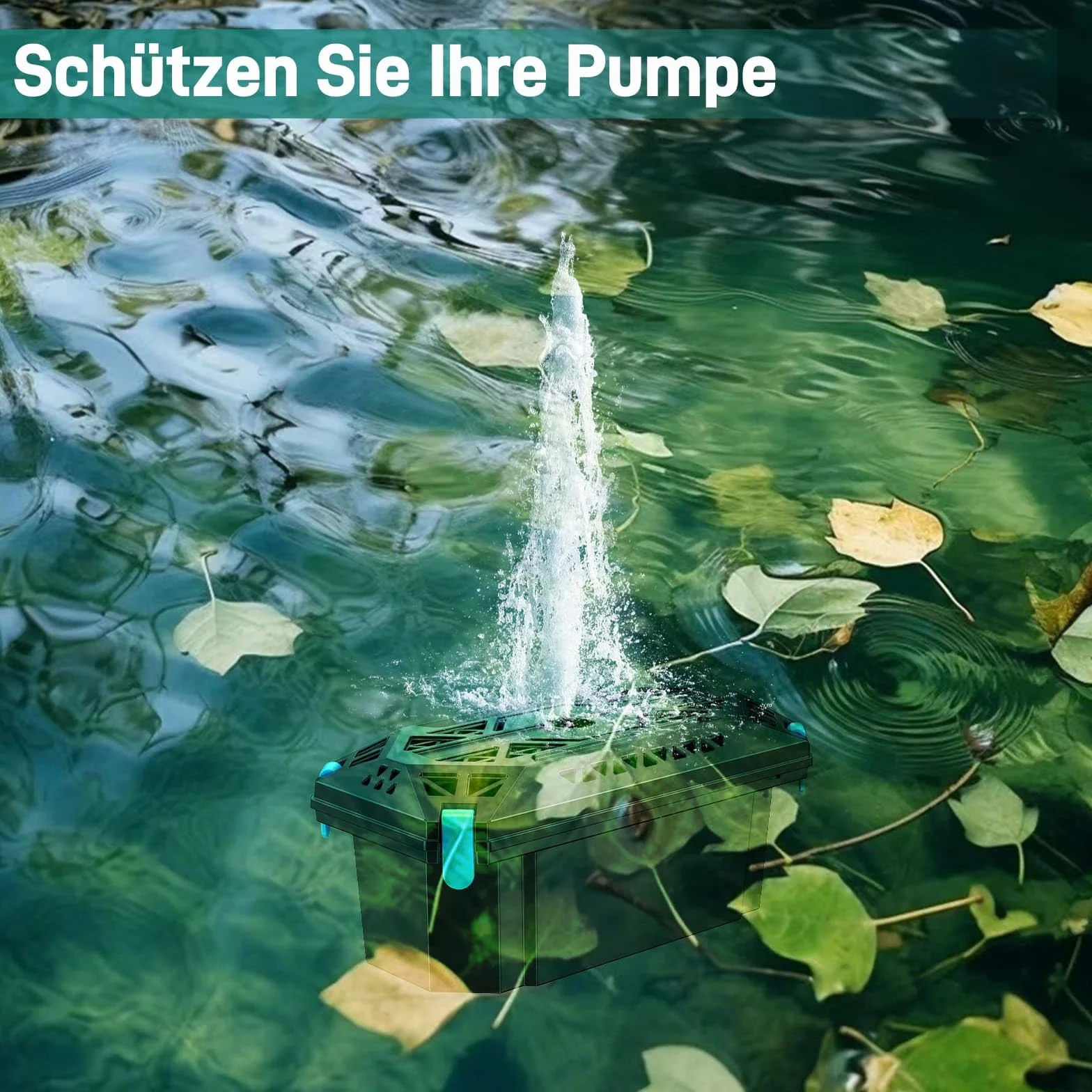 Biling Set completo di filtro per laghetto, utilizzato con pompa per laghetto solare, pompa per fontana, filtro per laghetto, cascata, sistema di filtrazione biologica per la protezione delle pompe