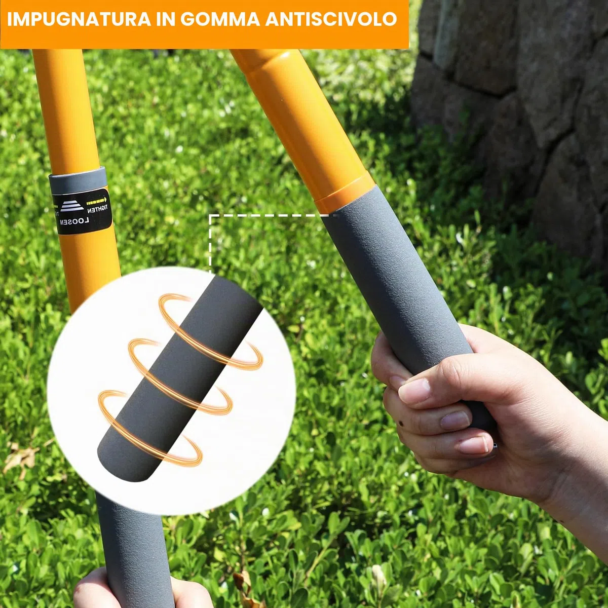 AIRAJ Troncarami Telescopico 42-61cm, Con Lame Affilate e Manici Allungabili, Bypass per La Potatura di Rami Secchi e Umidi