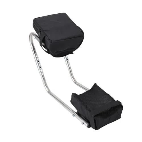 aqxreight Sedile per Ginocchio da Giardino in Acciaio Inossidabile per Giardinaggio, Salvaspazio, Riduce al Minimo L'affaticamento della Vita del Ginocchio, Adatto per Lavori Agricoli,