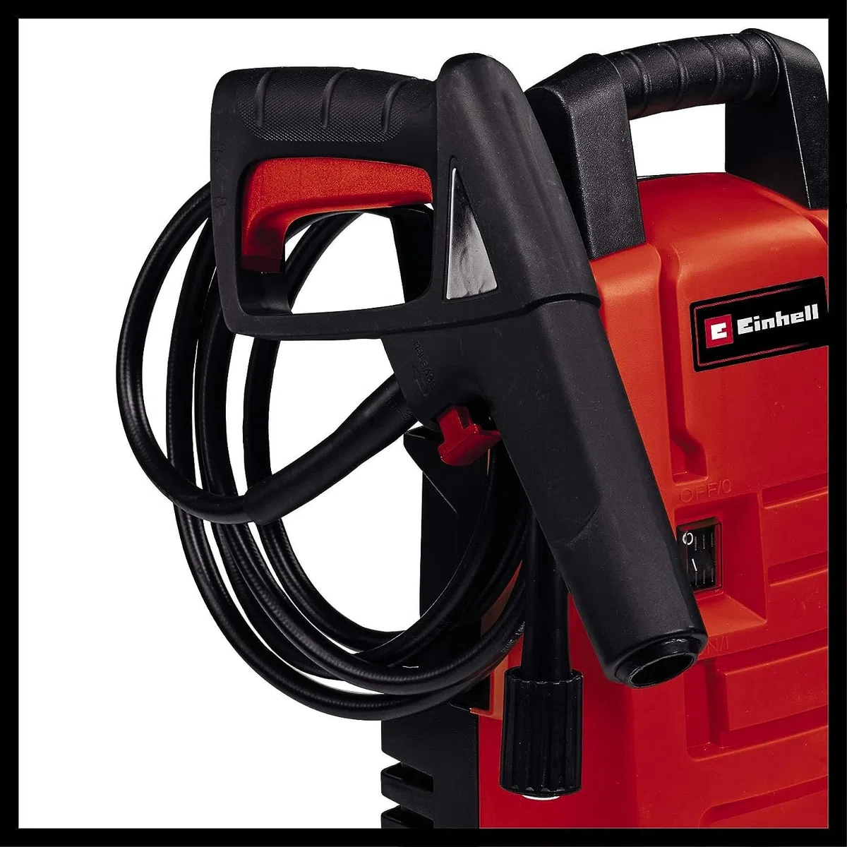 Einhell TC-HP 90 Idropulitrice (tensione 220-240 V, potenza 1200 W, pressione 90 bar, portata 372 L/h, incl. Filtro, pistola, tubo flessibile, lancia e ugello)