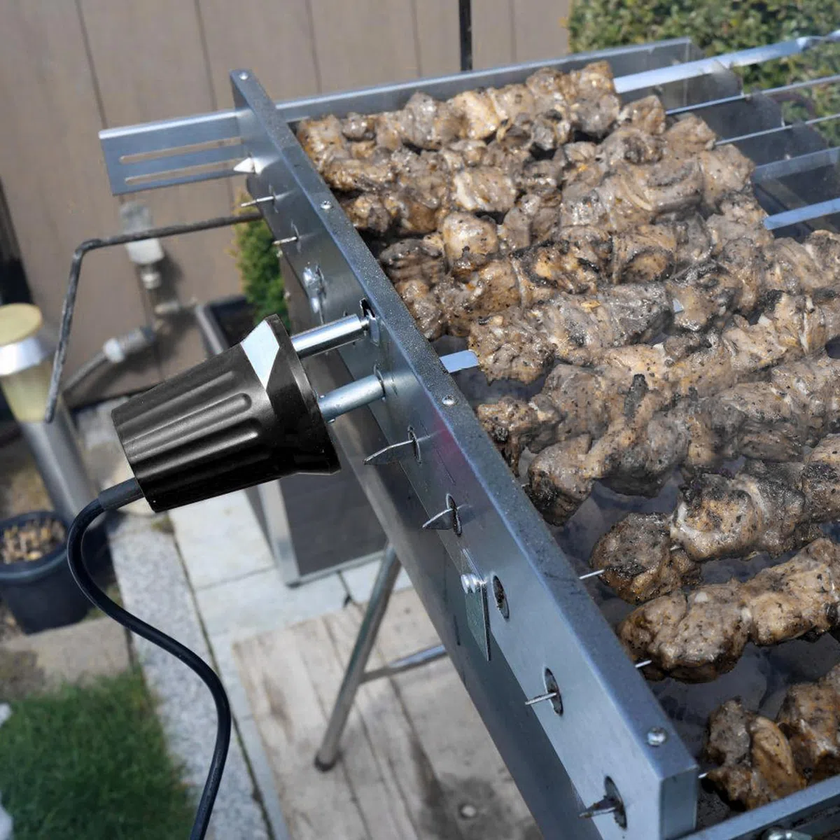 Motore elettrico per barbecue, motore in ABS, DC 220 V-240 V, per esterni, accessorio per barbecue, rotatore, per barbecue in cipriota FD801B