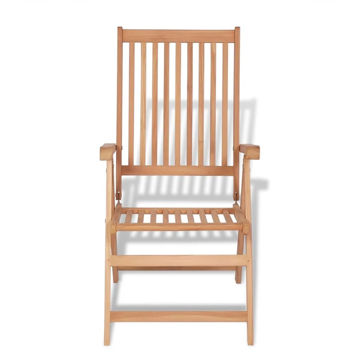 Homgoday Sedie Reclinabili da Giardino 2 pz in Legno Massello di Teak, Sedie da Esterno, Sedie da Pranzo per Giardino, Arredo Seggiole Giardino Arredi da Esterni Patio Terrazzo Arredamento