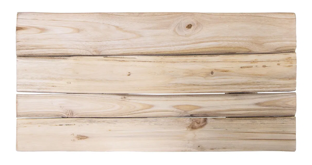mgc24 Sgabello in teak - supporto stabile per fiori a 4 gambe in legno massello, realizzato a mano, versatile e facile da pulire, premontato, ideale per soggiorno e giardino