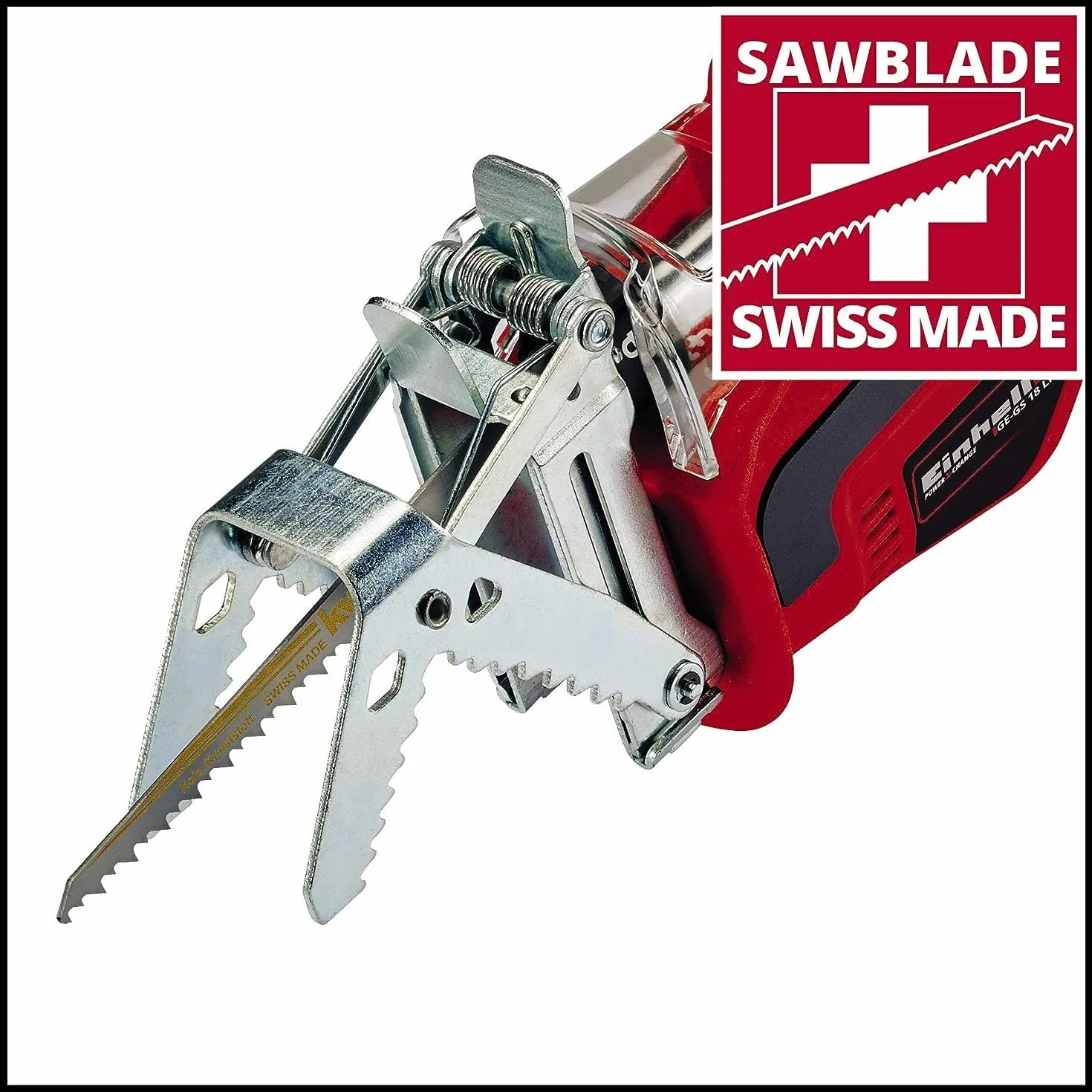 Einhell GE-GS 18 Li - Solo Tagliarami a batteria Power X-Change (18V, archetto removibile, lungh. lama 150 mm, incl. lama, senza batteria e caricabatteria)