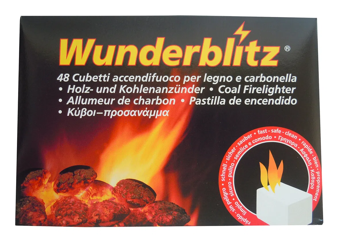 ACCENDIFUOCO 48 CUBETTI PER BARBECUE CAMINI STUFE CONF.24 SCATOLE