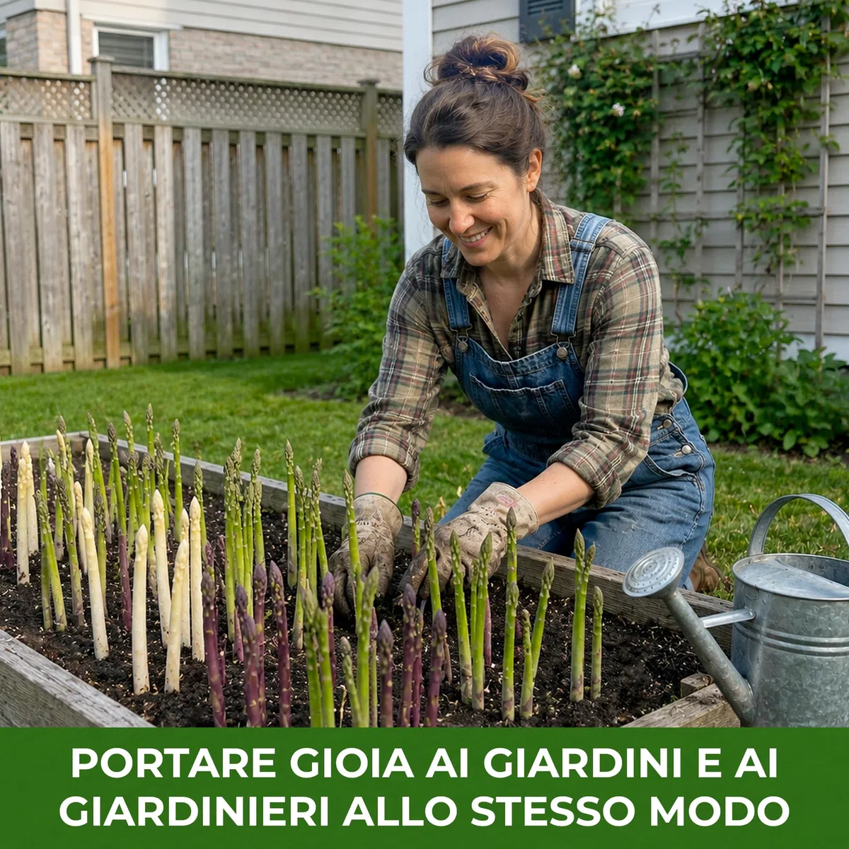 Piante di asparagi Mix - 10 piante frigo A+ - refrigerate a crescita rapida provenienti dall'Olanda - Resistenti & Perenni - Per la coltivazione in letti rialzati