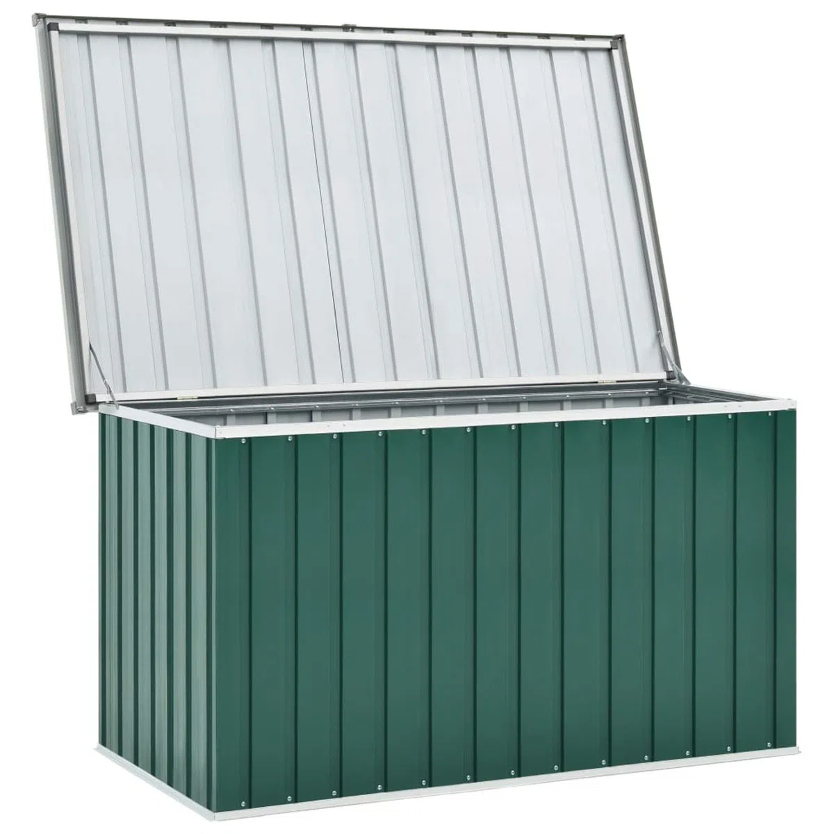 Festnight Baule da Esterno, Cassapanca Contenitore da Esterno, Baule Esterno Impermeabile, Verde 149x99x93 cm