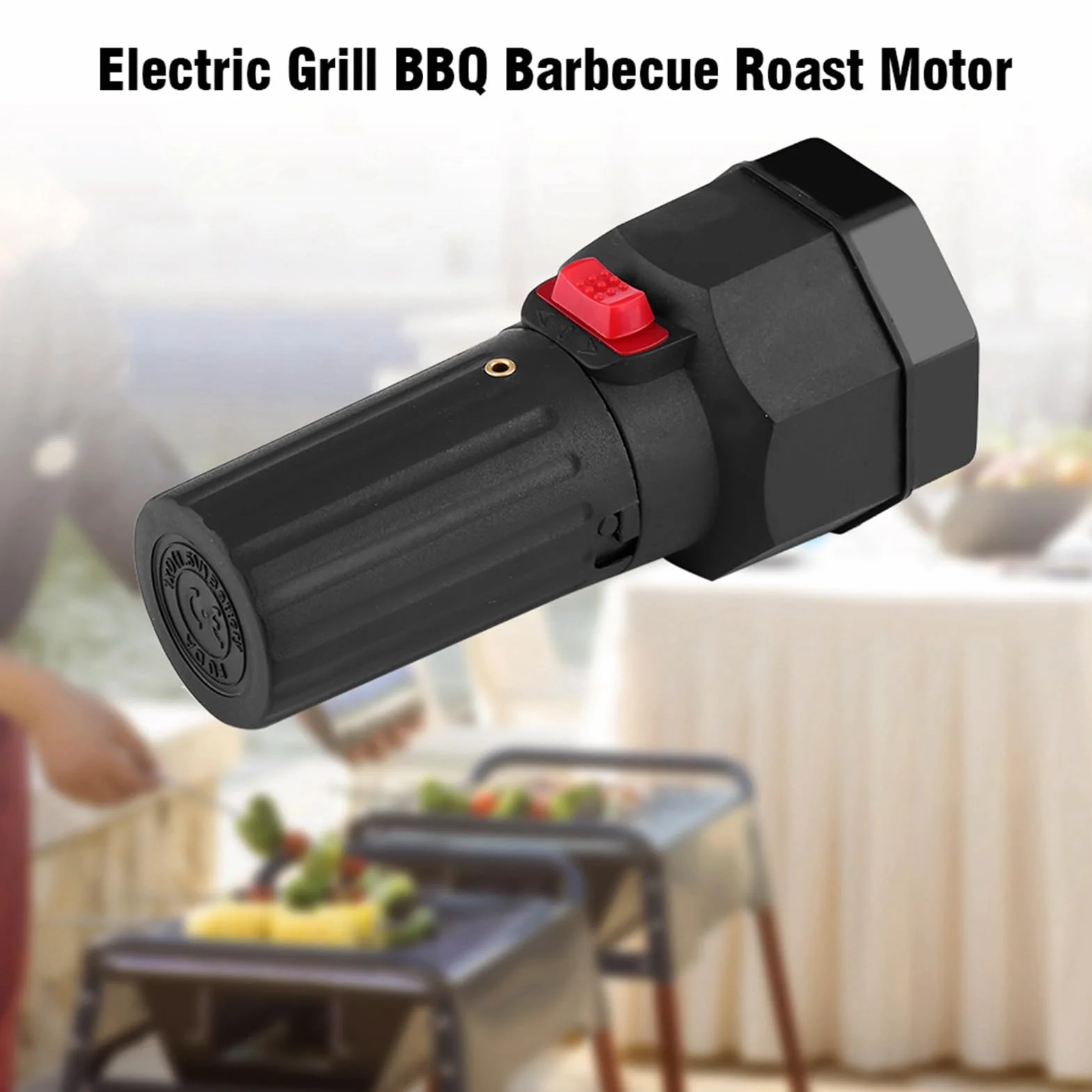 Estink Motore per Barbecue a Batteria 1,5 V, Girarrosto Elettrico con Staffa, Piccolo BBQ Rotator, Supporto per Arrosto, Batteria Non Inclusa