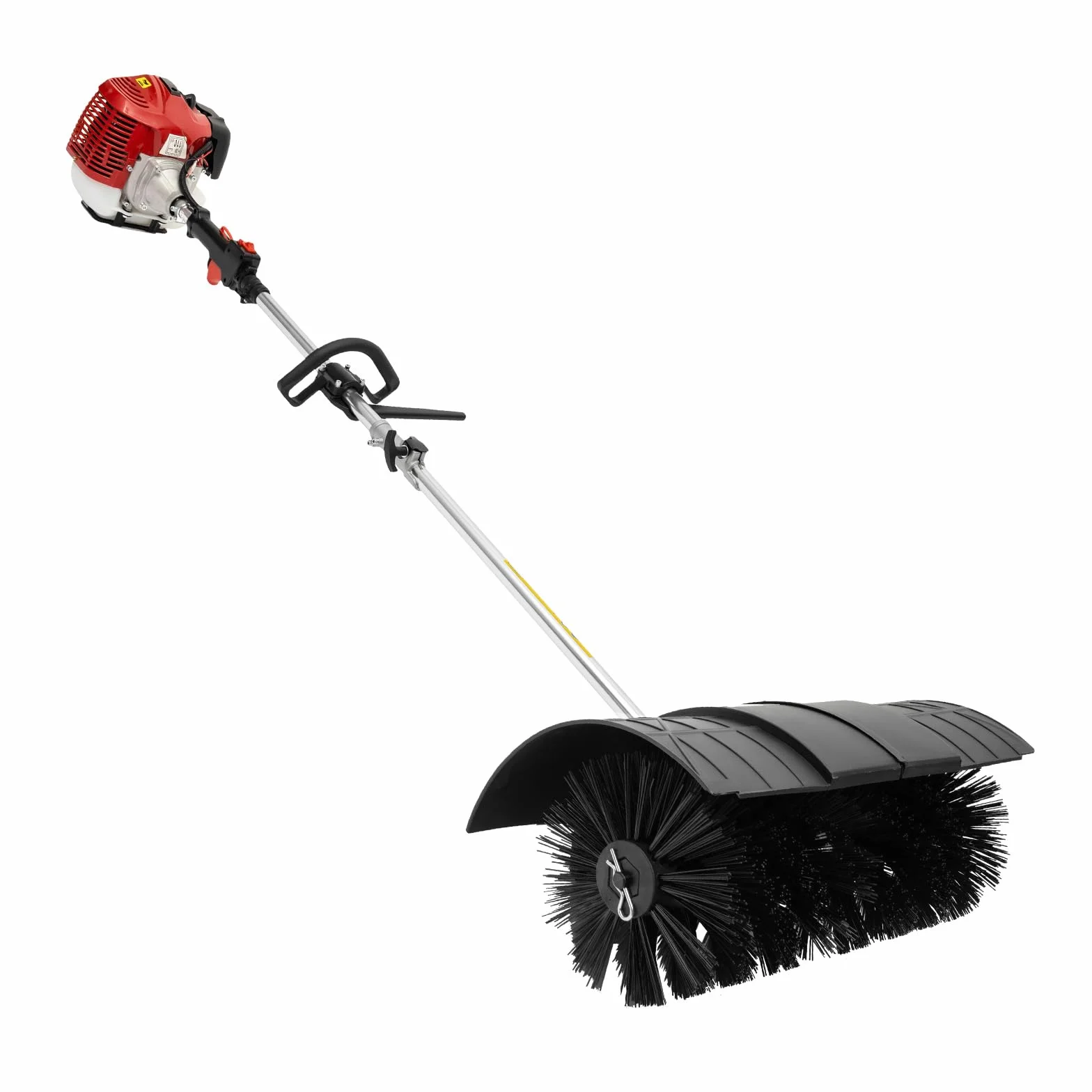 2.3 HP 2 tempi 52 CC motore a benzina neve spazzatrice a spinta 1700 W spazzatrice manuale con cinghia posteriore per prati artificiali, pulizia stradali fattorie
