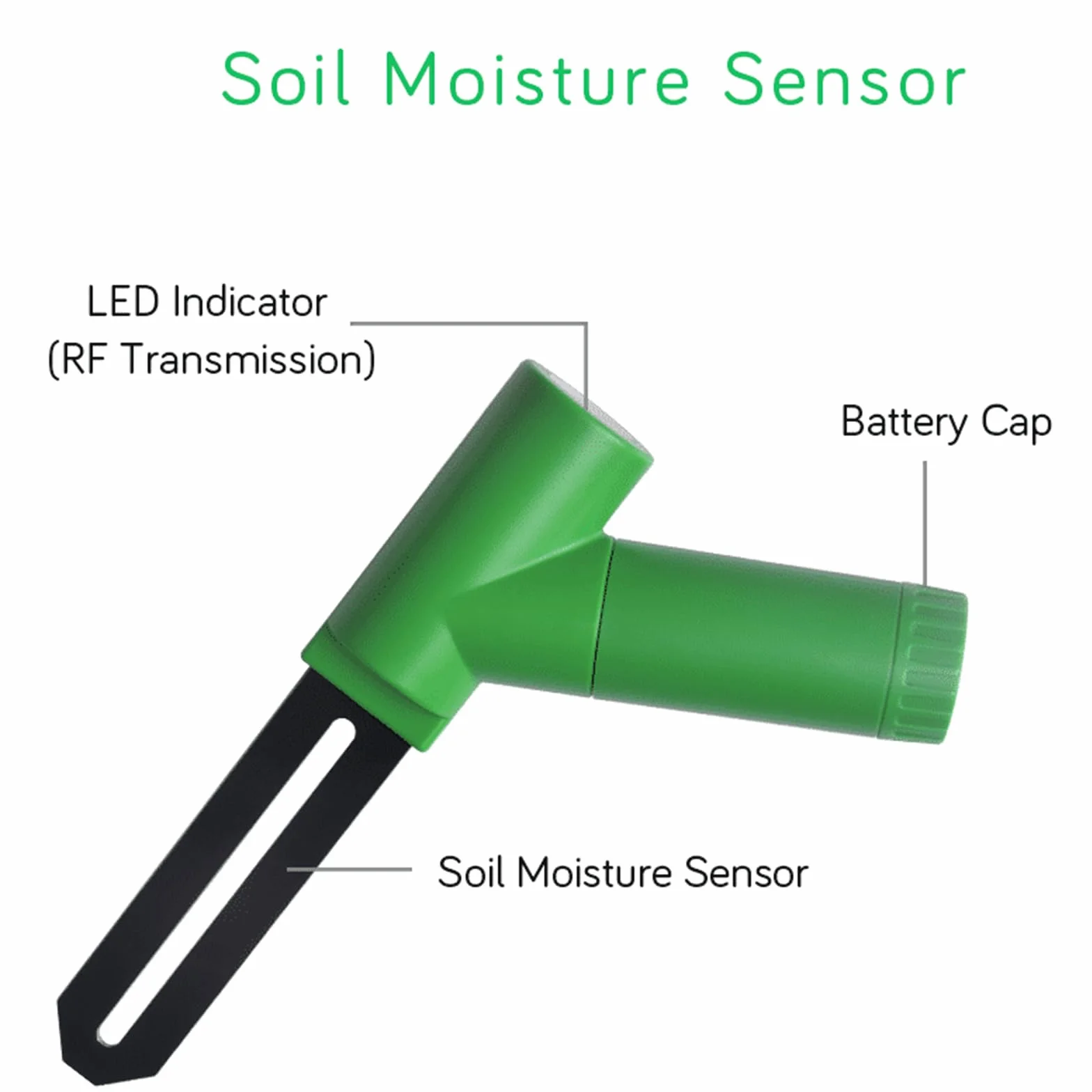 ECOWITT GW1206, Sensore di umidità del Suolo Senza Fili WH51, Tester igrometrico del Suolo vegetale + Gateway IOT Wi-Fi 3 in 1 GW1200