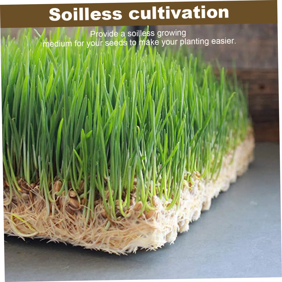 Tappetini in canapa da 8 pezzi per la coltivazione di microgreens, tappetino per semi di 10x20, vassoio per coltivazione di microgreens in fibre di canapa traspiranti degradabili per la germinaz