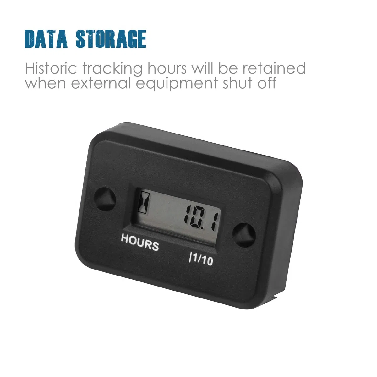 Contaore digitale induttivo, Ore totali di manutenzione, Design impermeabile per tosaerba Generatore Motosega Fuoribordo ATV Moto Spazzaneve Idropulitrice ad alta pressione. (1 PC)