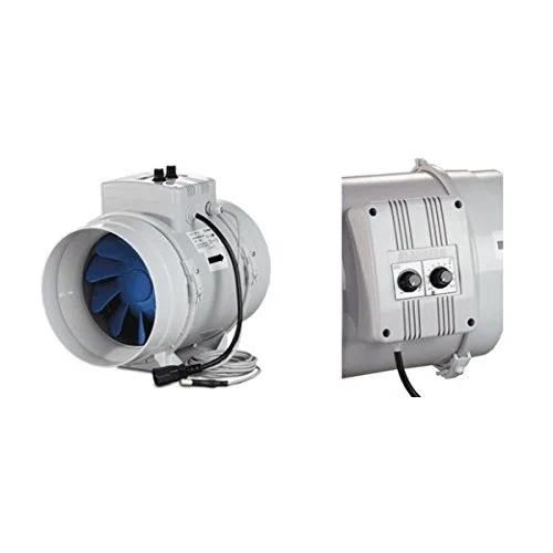 Blauberg Estrattore BI-Turbo 31,5cm + Cavo - 1750m3/h con Termostato