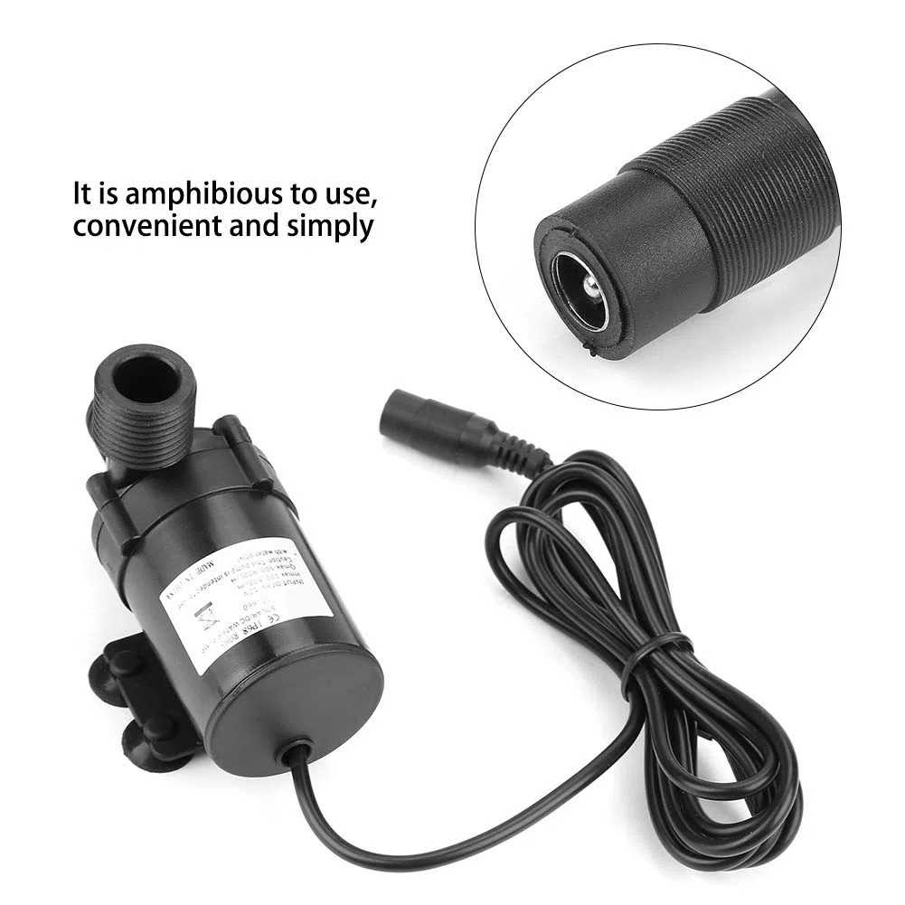 Mini DC-B Minus Pompa Acqua per Scaldabagno Solare 12V 0-80℃ Pompa di Circolazione Acqua Calda 12V Zaojiao DC 12X10X6Cm