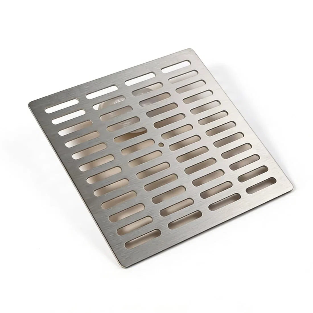 Coperchio per Scarico a Pavimento in Acciaio Inossidabile 304, Quadrato, per Bagno; Scarico a Pavimento Anti-Odore e Anti-intasamento per Doccia, Adatto per Bagno, Giardino e terrazza(14 cm)