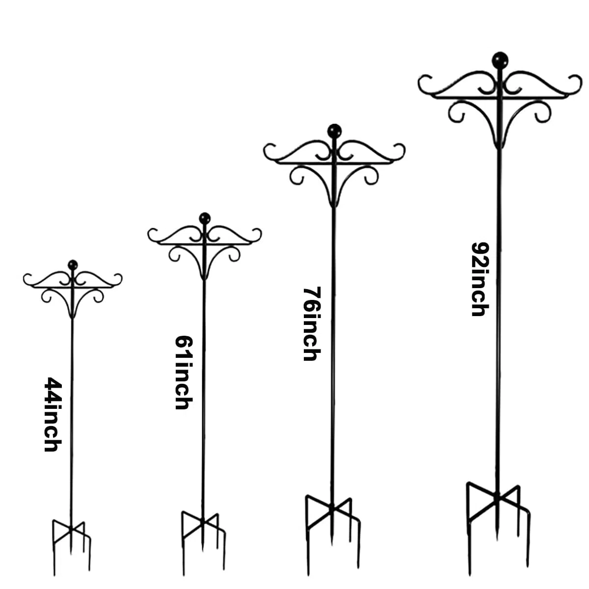 Supporto per mangiatoia per uccelli, 193 cm, regolabile con doppio gancio da pastore, 193,4 cm, mascella per uccelli selvatici, stazione di alimentazione autonoma per giardino