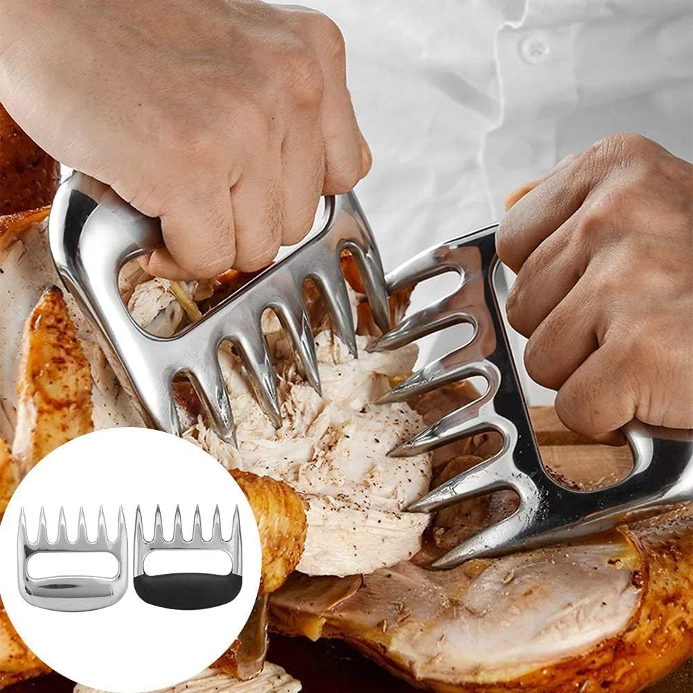 HERCHR 2 Pezzi Artigli trituratore di Carne, Artigli d'orso Zampe Artigli di Carne Artiglio trituratore di Maiale tirato per triturazione Barbecue maneggiare carni
