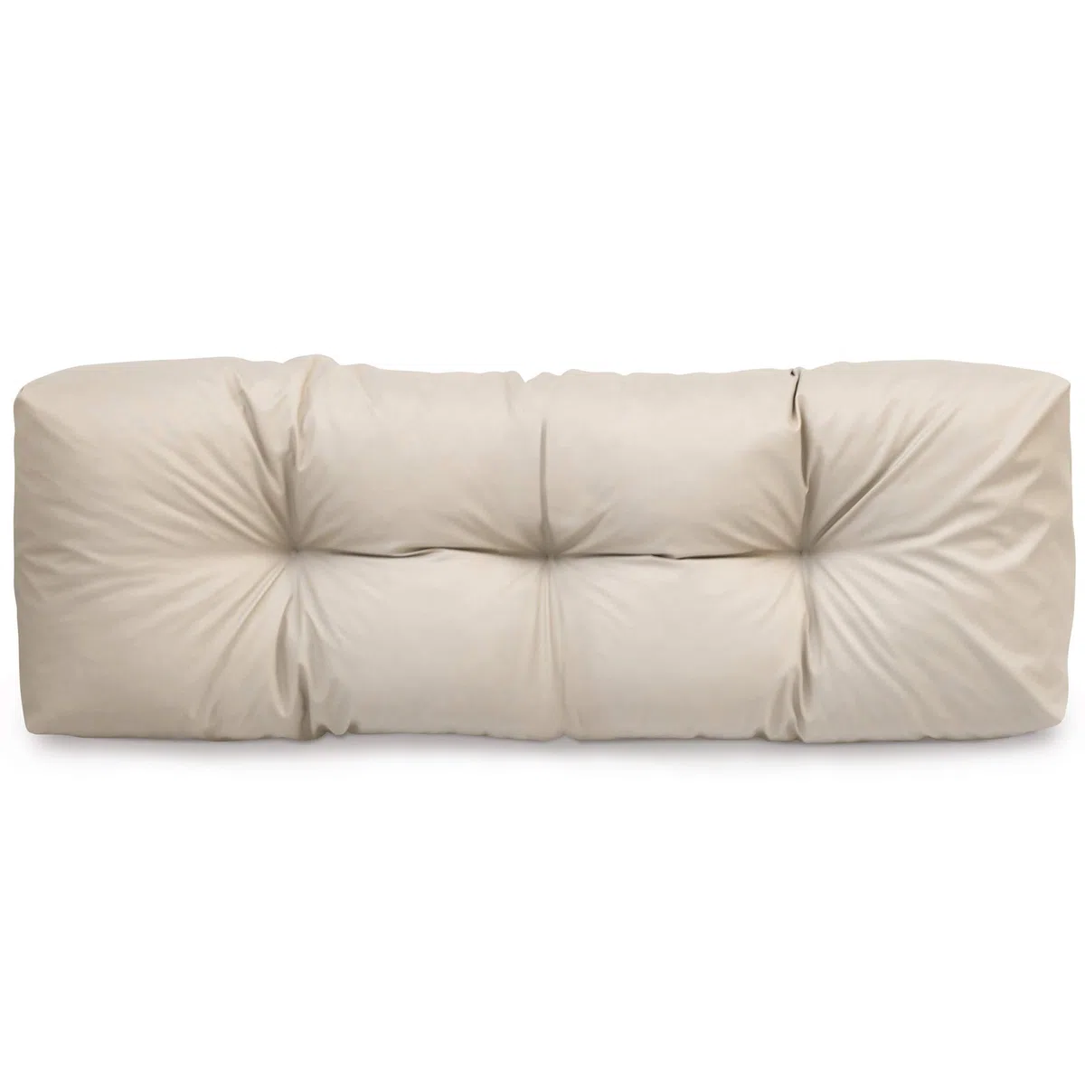 Spatium Cuscini per Pallet Sfoderabili Impermeabile Rivestimento Trapuntato Euro sedile schienale 20 cm di spessore Beige Schienale 120x50x15