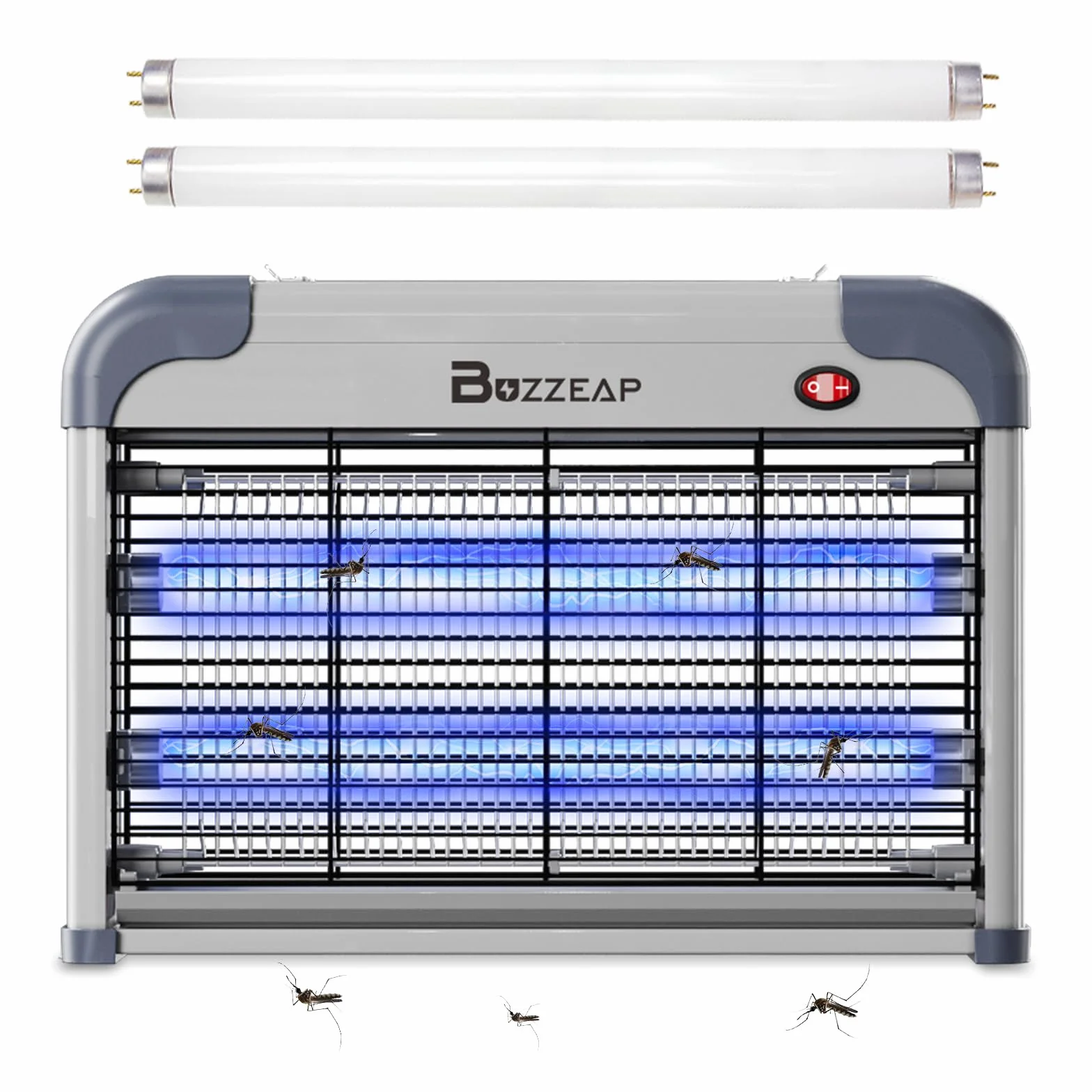Killer elettronico per zanzare da interni, Killer per insetti, Killer per mosche, Potente killer elettrico per zanzare da 2800 V - 2 pezzi Lampadine di ricambio extra