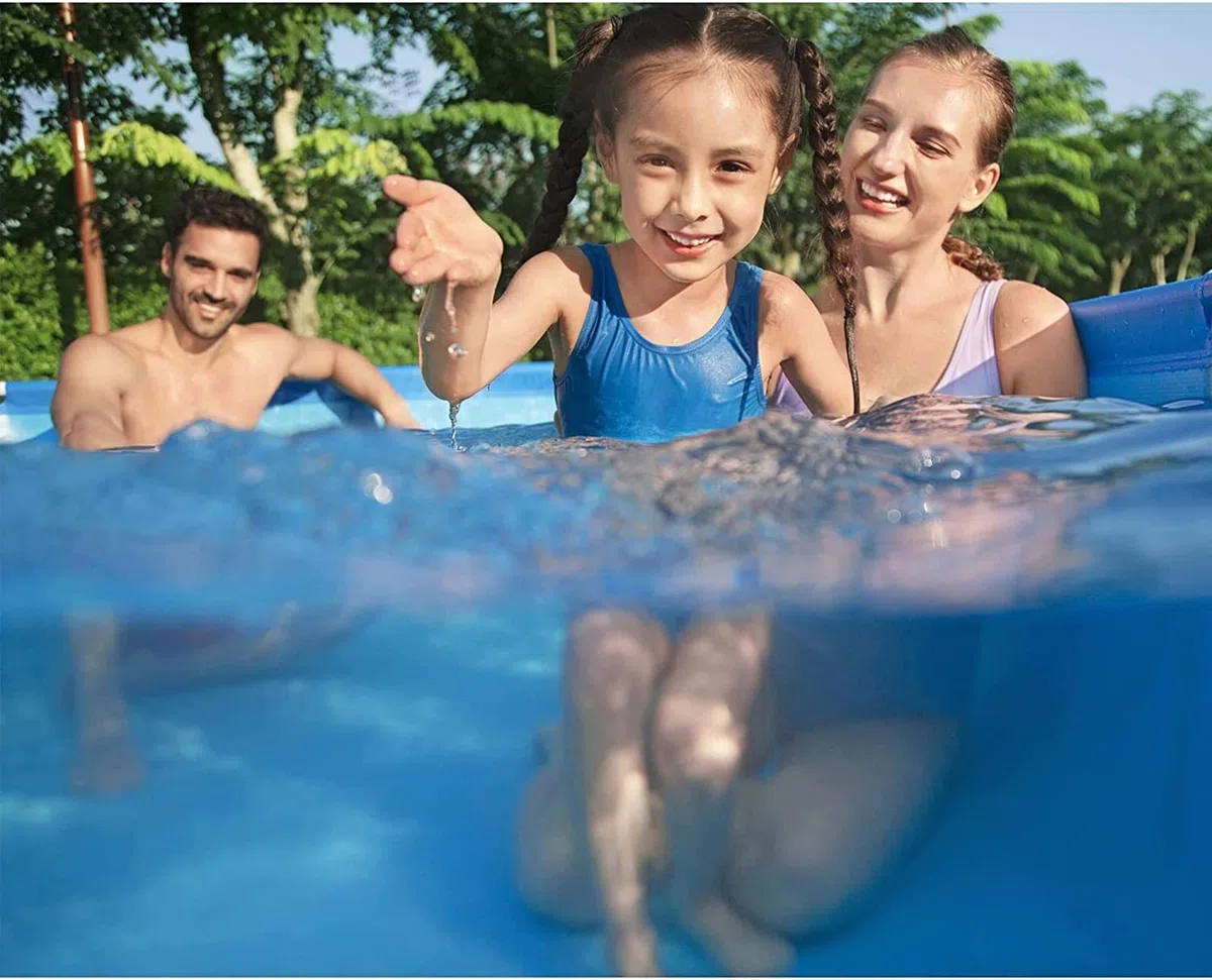 Piscina fuori terra per bambini, piscina esterna estiva, stagno da giardino di grande capacità, 2,5 x 1 m 4900L