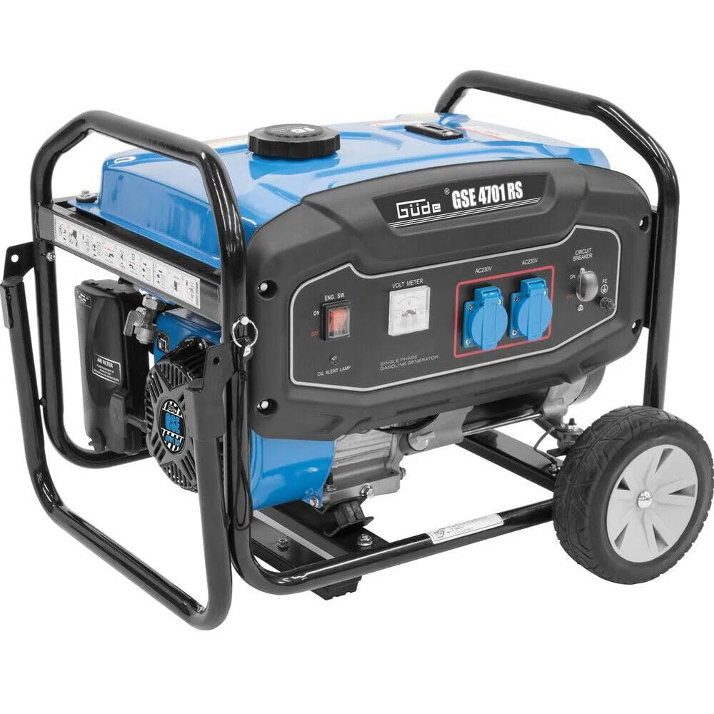 GÜDE GSE 4701 RS - Generatore di corrente 3600W con AVR e ruote per il trasporto