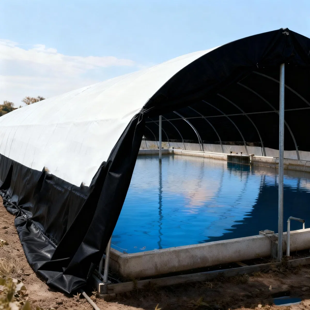 Film per Serre Bianchi e Neri, Film plastico Impermeabile Spesso, Teloni plastico Oscurante per coperture agricole e Giardini(Size:3x10m)