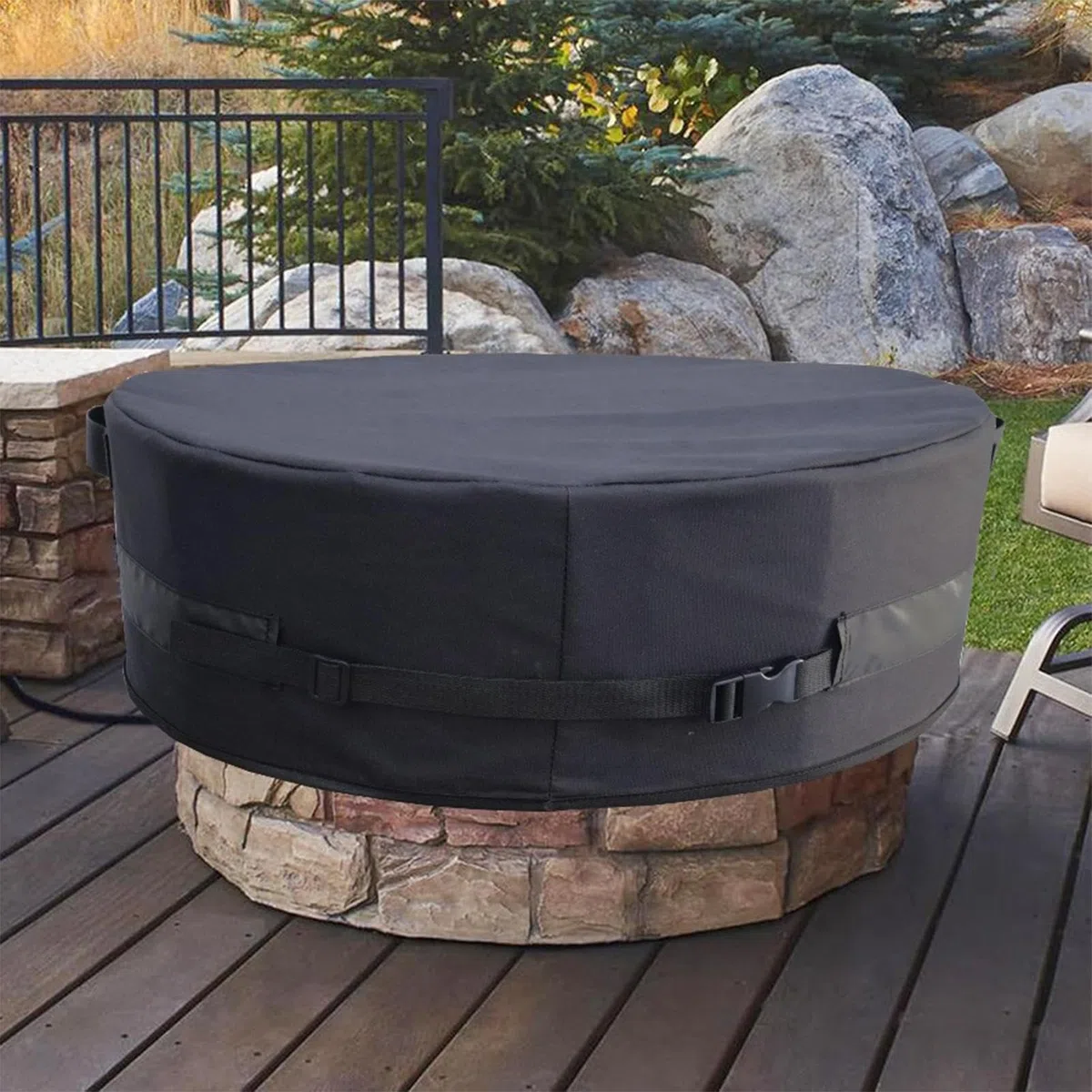 Copertura Per Braciere Da Esterno con Maniglia Resistente Regolabile | Copertura per da Esterno per Patio Per Giardino Cortile Patio Prato Prateria