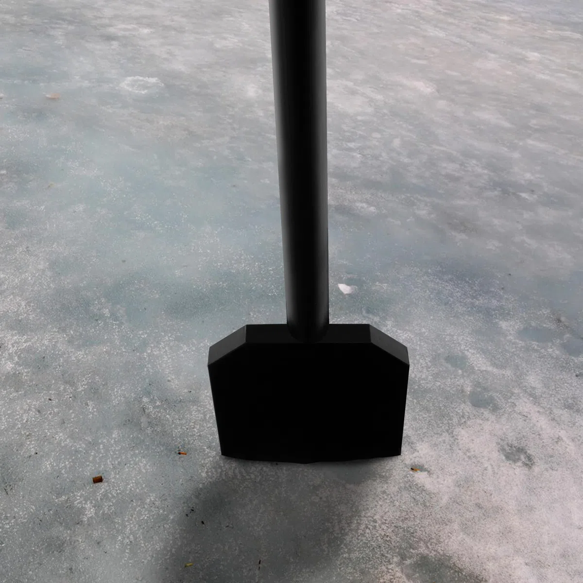 DECOHS Raschietto per ghiaccio regolabile, resistente, in acciaio, assorbe gli urti, con manico lungo, per rimuovere il ghiaccio dalla neve