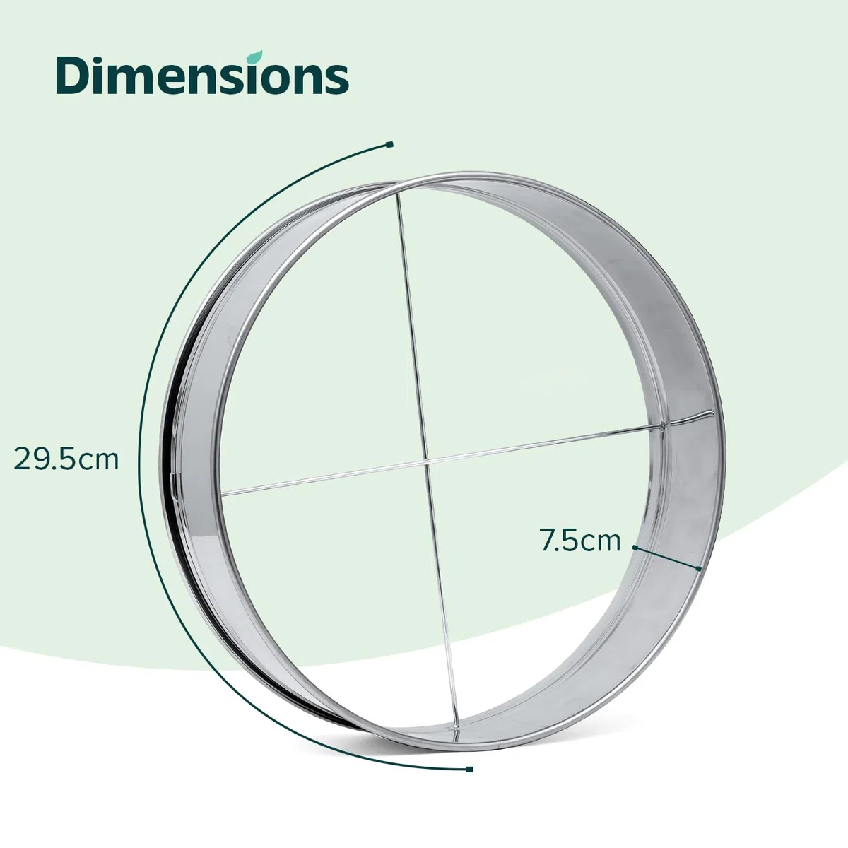 Flatro Setaccio da giardino per terreno e pietra, con telaio in acciaio inox, setaccio da giardino con 5 inserti intercambiabili a rete fine (3 mm, 5 mm, 8 mm, 10 mm, 12 mm), setaccio in metallo per