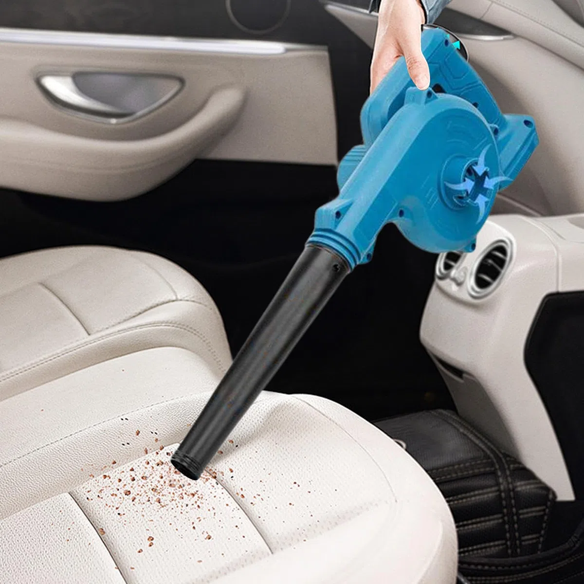 Soffiatore antipolvere senza fili - Soffiatore antipolvere elettrico per | auto, strumento di pulizia con potenti prestazioni di soffiaggio per terrazze, giardini domestici e garage
