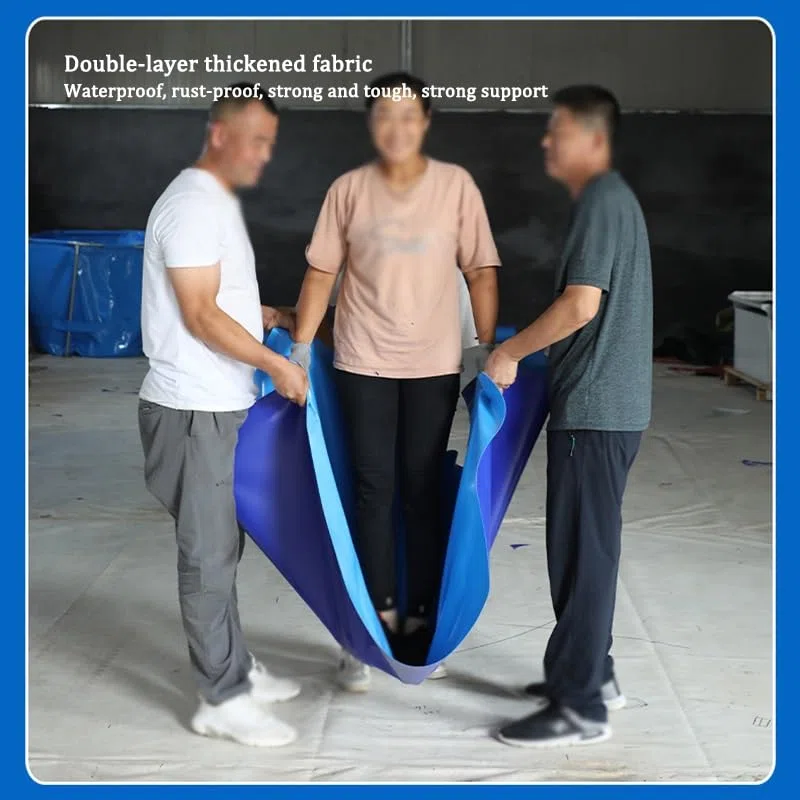 Stagno all'aperto del pesce del PVC sopra lo stagno del circo del terreno per il carro armato di irrigazione del bacino idrico di stoccaggio dell'acqua di Koi 1.2x1.2x0.6m e installazione facile