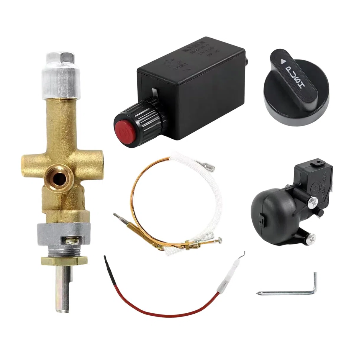 Riscaldatore per Patio a efficiente Distribuzione Rapida del Calore Tubo da 0, 6 m Valvole limitatrici Pressione Incluse Protezione Sicurezza Riscaldatore Esterno