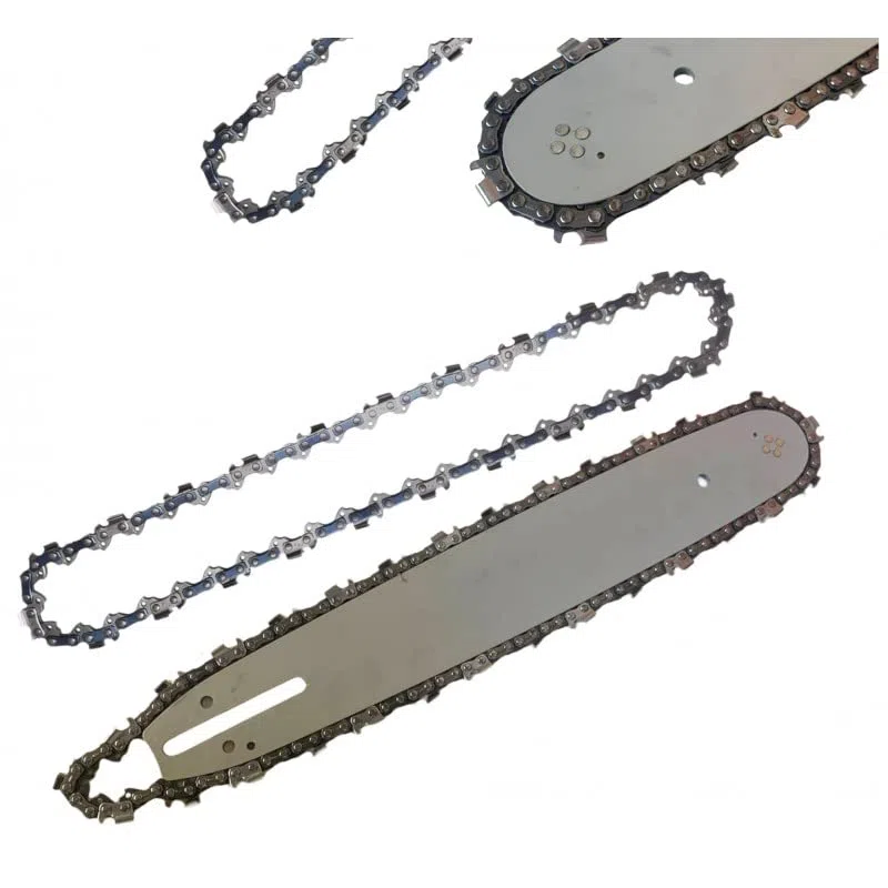 Lama e Barra Per Motosega da 16" Pollici 57 Maglie Ricambio più Catena e Seconda Catena in Omaggio Per Motoseghe Scoppio Set Ricambio Motosega Barra Guida