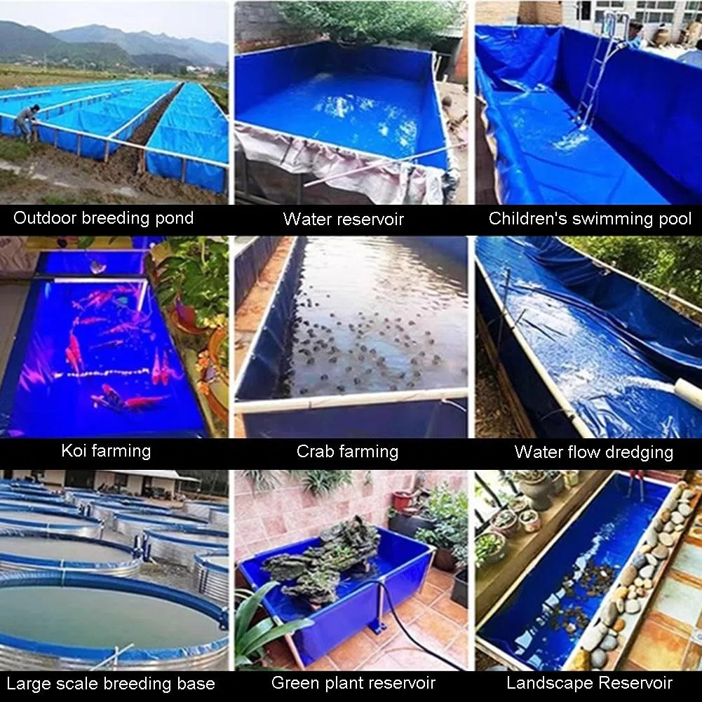 Il carro armato all'aperto portatile di Sto dell'acqua di PVCPond3x3x1.5m per la cultura ha sollevato lo stagno perfetto per Irrigat ed i rium.
