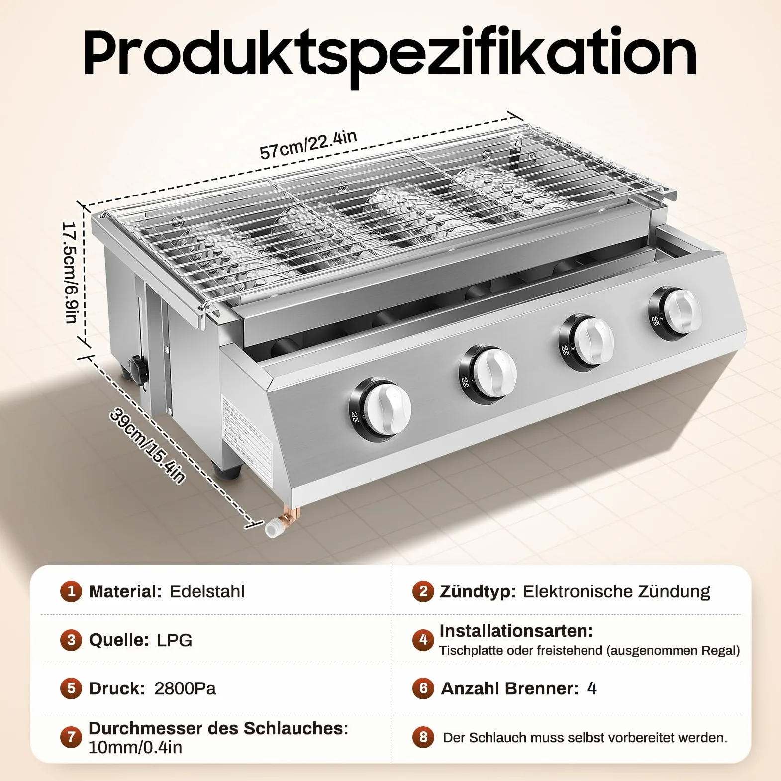 Barbecue a carbonella, barbecue portatile in acciaio inox, barbecue a carbonella, design regolabile, riscaldamento rapido per campeggio, riunioni e attività all'aperto, grigliate, frutti di mare