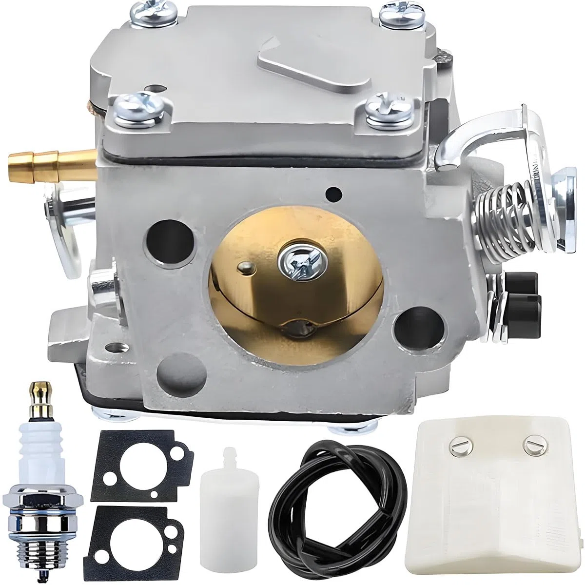 Carburatore per Husqvarna 61 66 266 268 272 272XP 281 288 288EPA 181 281XP 288XP Motosega 503 28 03-16 per Tillotson HS-254B HS-260A HS-260S Motosega a benzina con candela