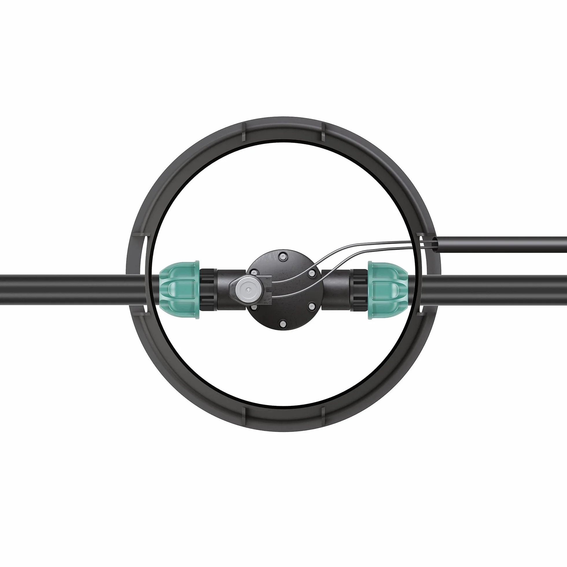 Claber 90500 Inter. POZZETTO Circolare, Nero/Arancione/Grigio, 29 x 25 cm