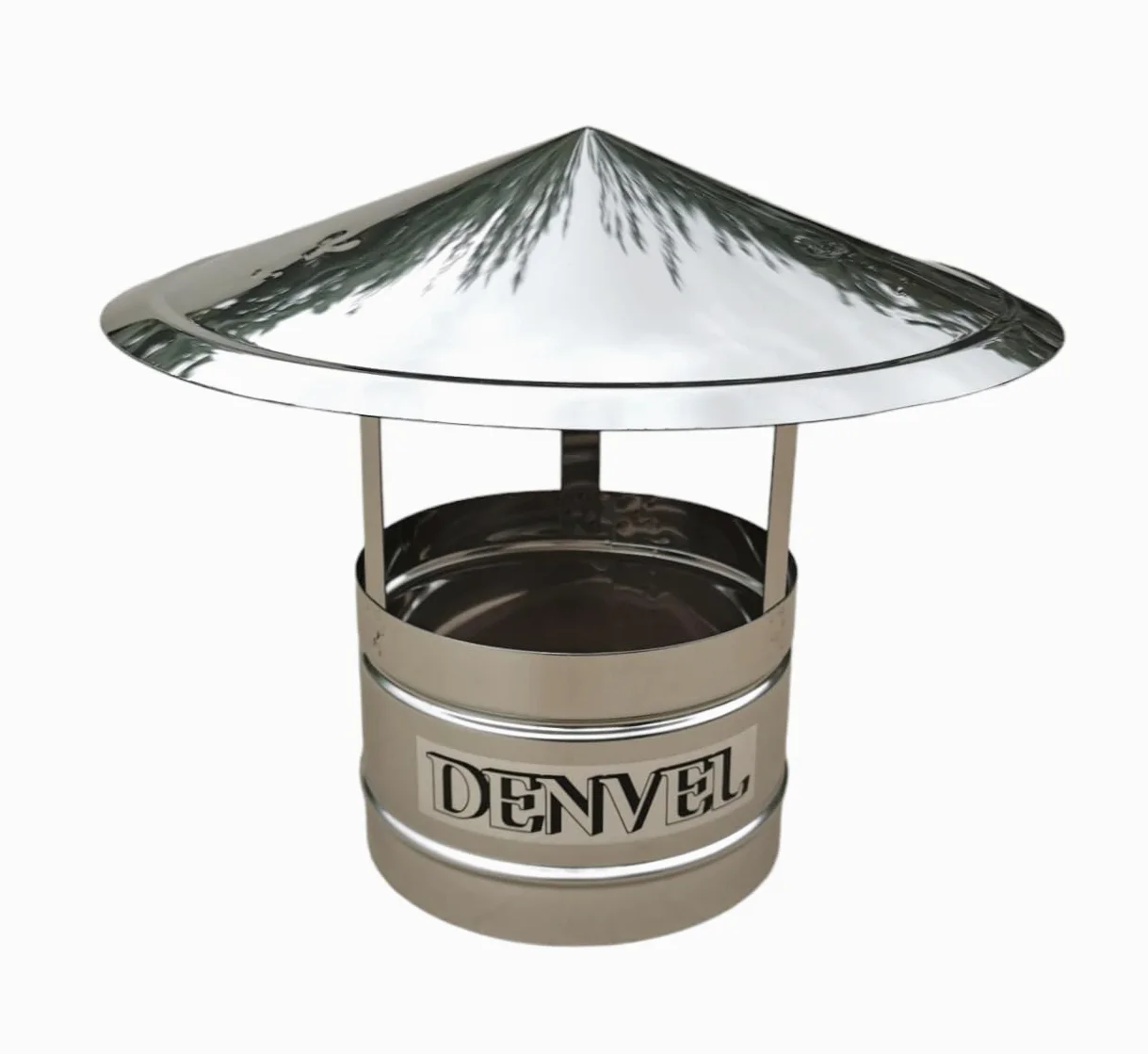 Copertura antipioggia per camino, copertura per camino, canna fumaria, in acciaio inox (230 mm)