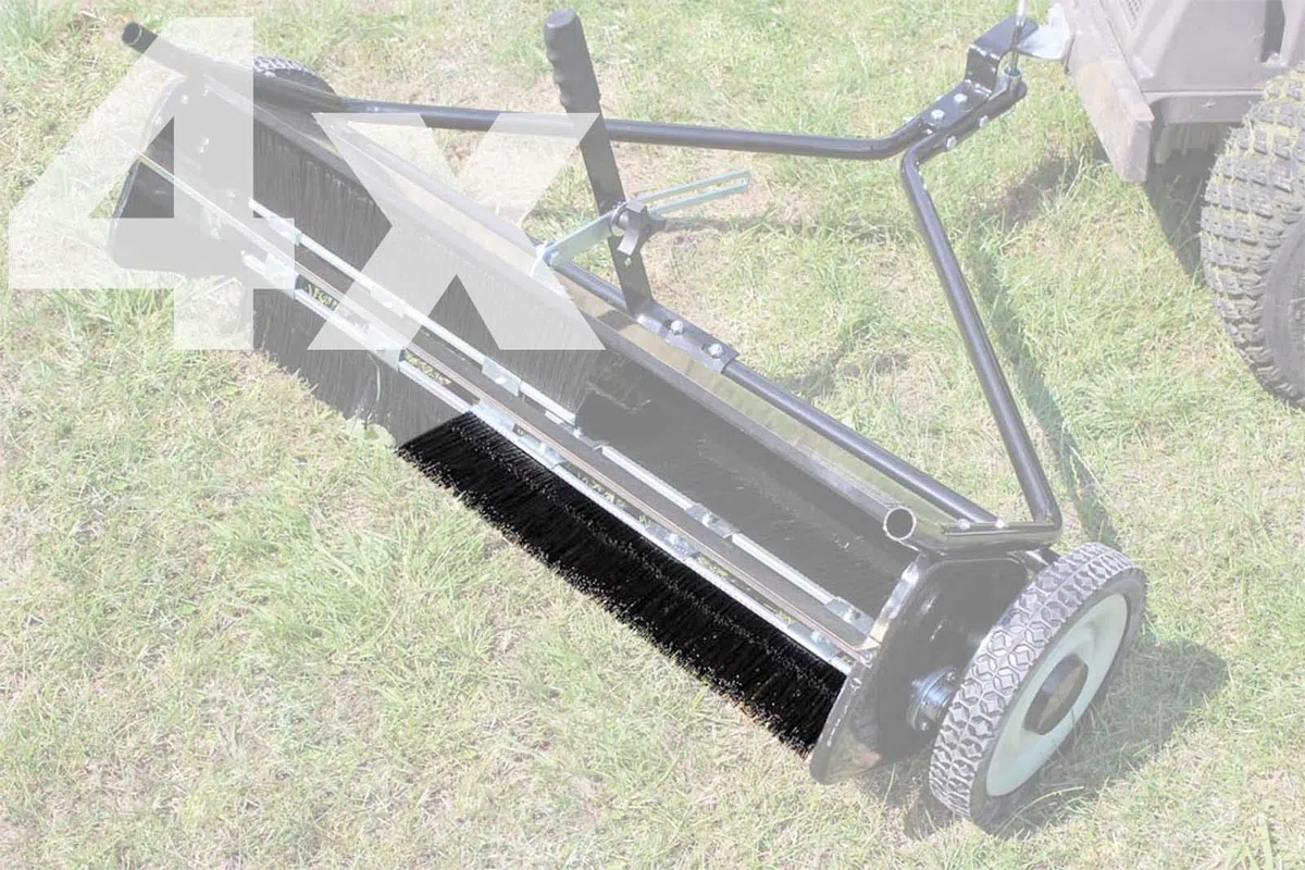 Wiltec Spazzole di ricambio 50 cm per spazzatrice da prato da 95 cm 4 pezzi Trattorino tosaerba