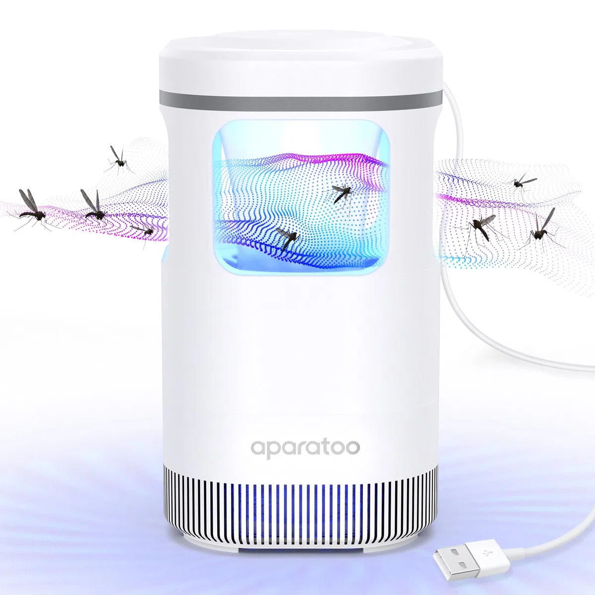 Lampada antizanzare, Zapper elettrico per insetti, potente anti-mosche UV, ricarica USB, repellente per zanzare, trappola per insetti, trappola per interni, esterni, camera da letto, cucina, ufficio